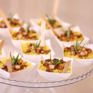 Verrine riz et poulpe